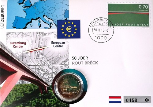 Euro numisbrief luxemburg - numisbrief,