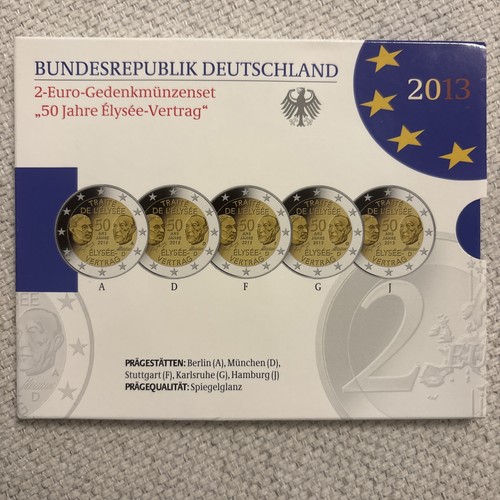 Euro gedenkmünzenset 50 - euro-gedenkmünzenset, "50